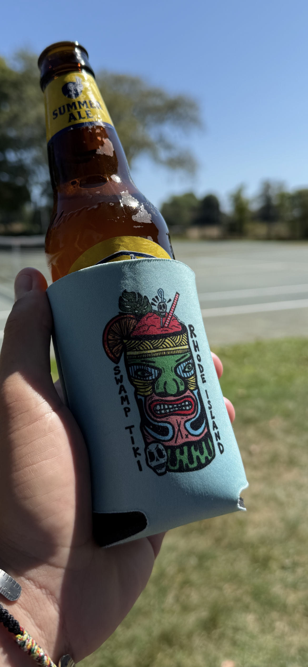 Swamp Tiki Koozie