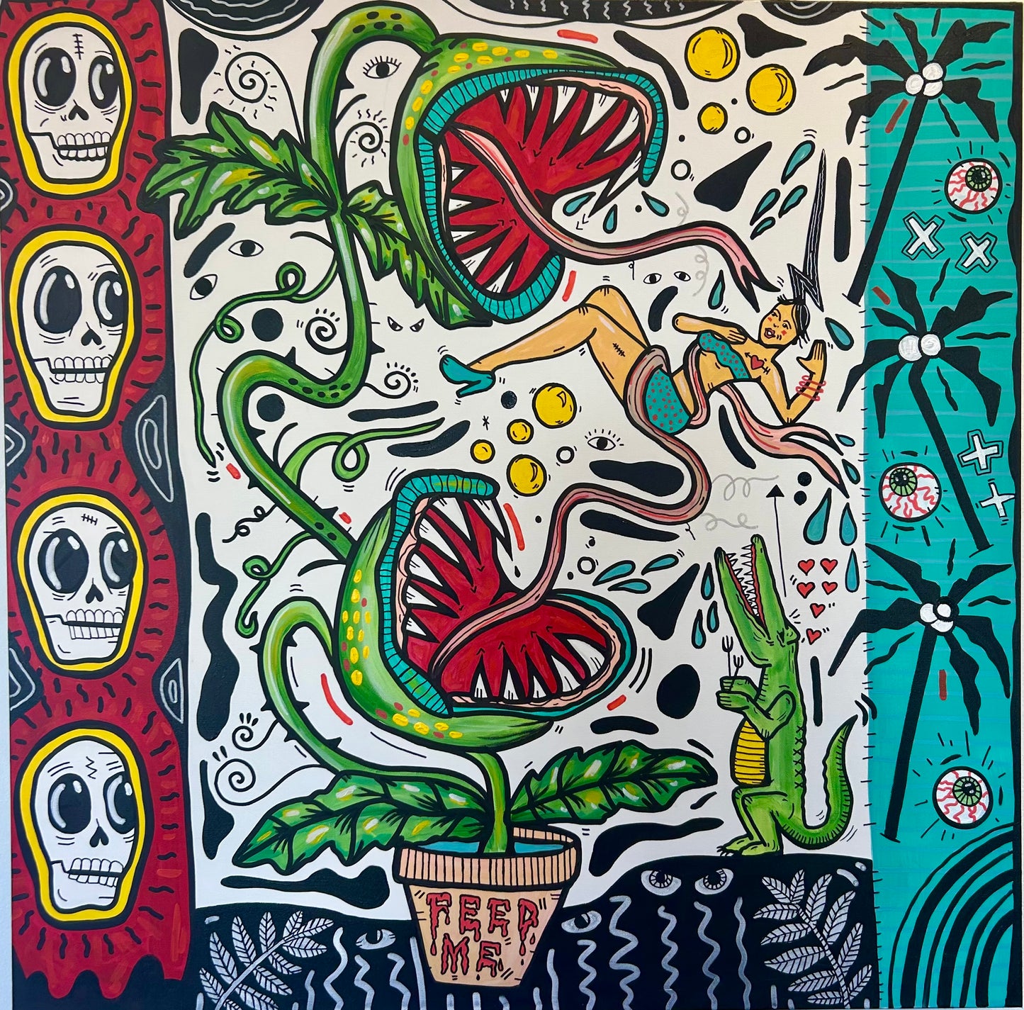 "Flora Carnage" Original Painting