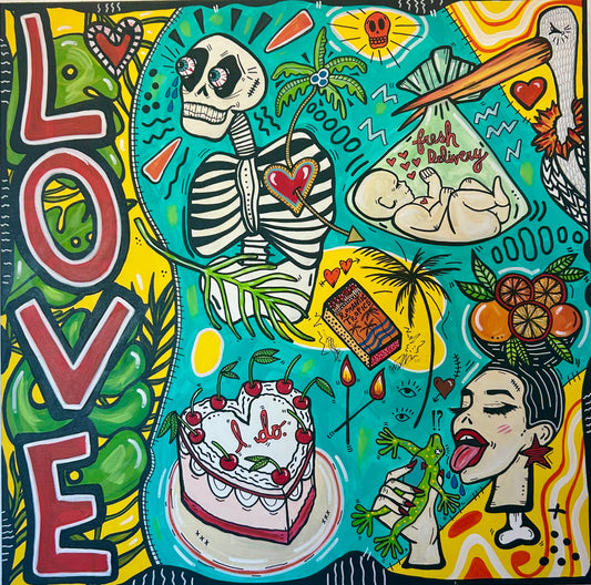 "Love in the Tropics" Original Painting